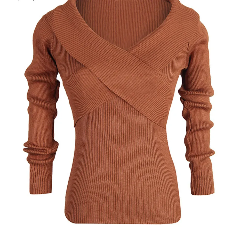 V Neck Ribbed Wholesale Women Top