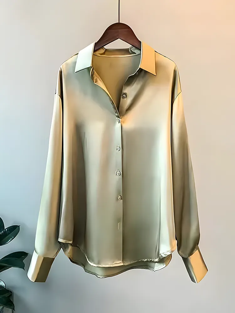 Vintage Silk Spring Blouse