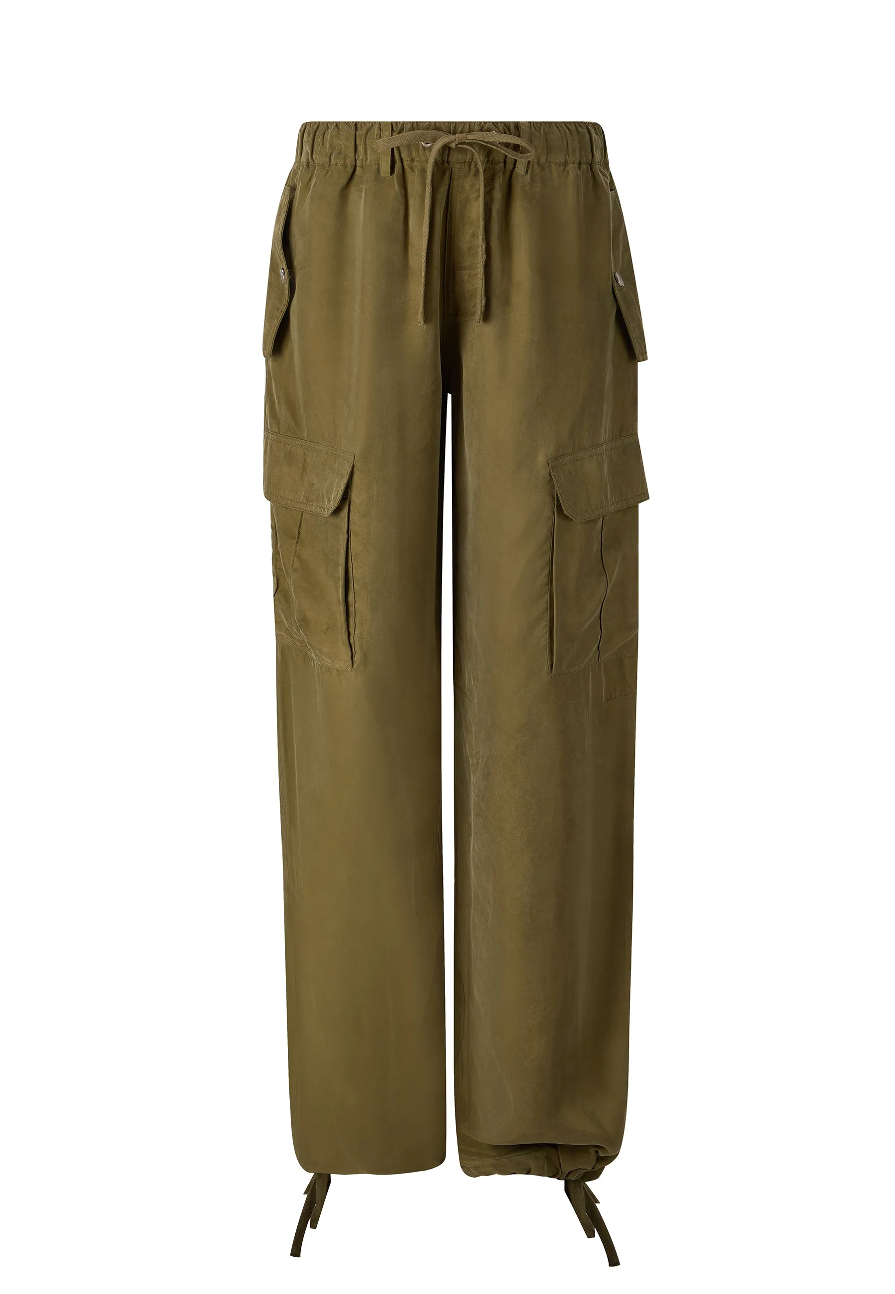 Womens Hidden Dragon Cargo Trousers - Green