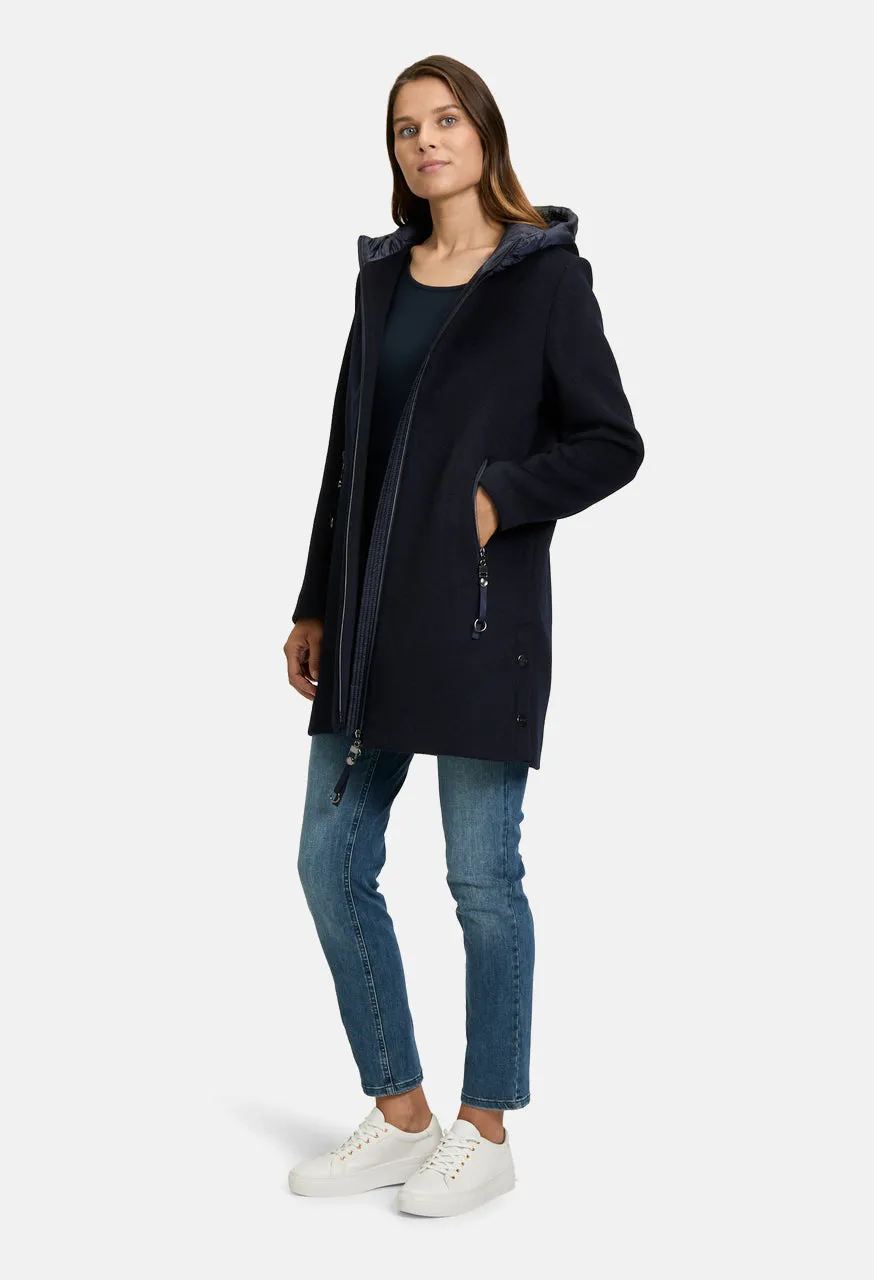 Wool Hooded Coat